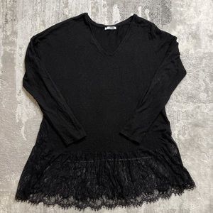 Zara black long sleeve sweater